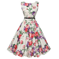 Vestido Vintage Estilo Audrey Sin Mangas