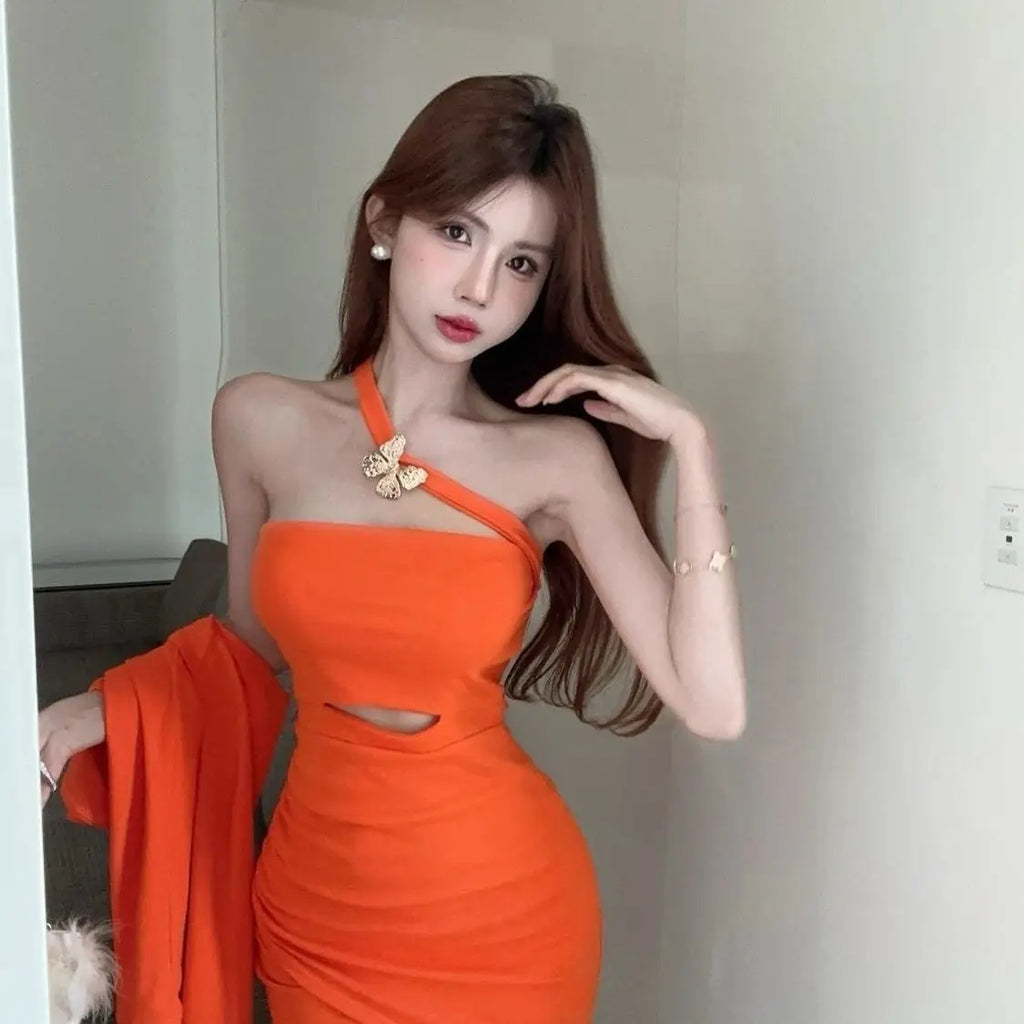 Vestido Bodycon Plisado Sexy