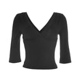 Summer V Neck T-shirts Women Tops 2026 Sexy Slim Fit T-Shirt Solid Harajuku Streetwear Basic Y2K Slim Shirts Tee Tops