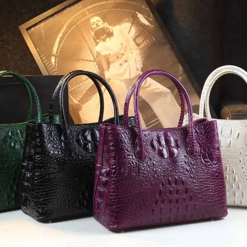 New Leather Alligator Pattern Handbag Leather Fashion Handbag Crossbody Bags for Women Hot Selling Bolsos Mujer
