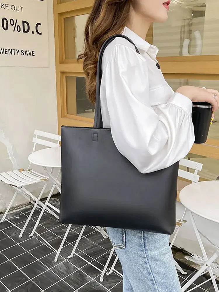 Fashion Tote Bag Women's Large Capacity Simple Women Handbags Commuter Casual all-in-one Shoulder Bag Bolso Bandolera Mujer 2025