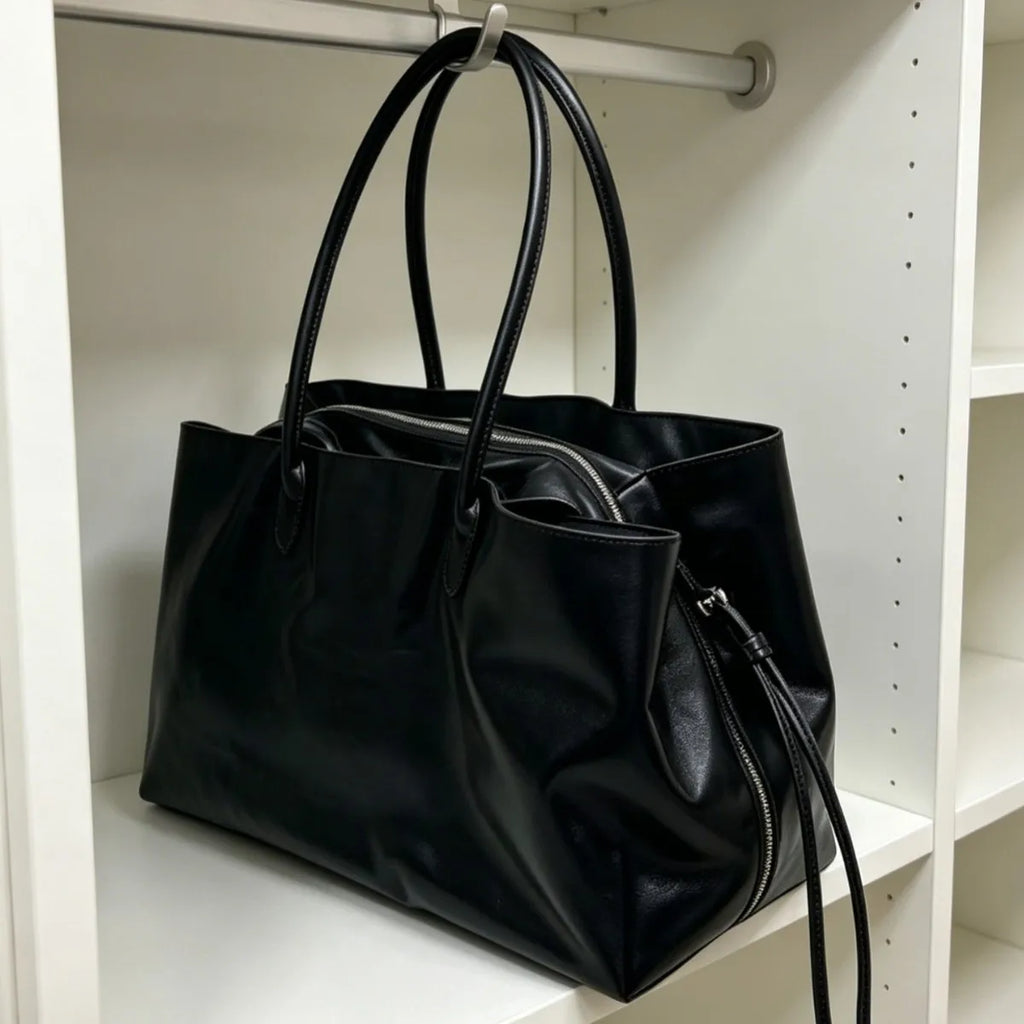 Women Handbags Large Capacity PU Leather Shoulder Bag for Ladies Bolsos Big Tote Bags Brand Design Commuting Office Bag Bolsa