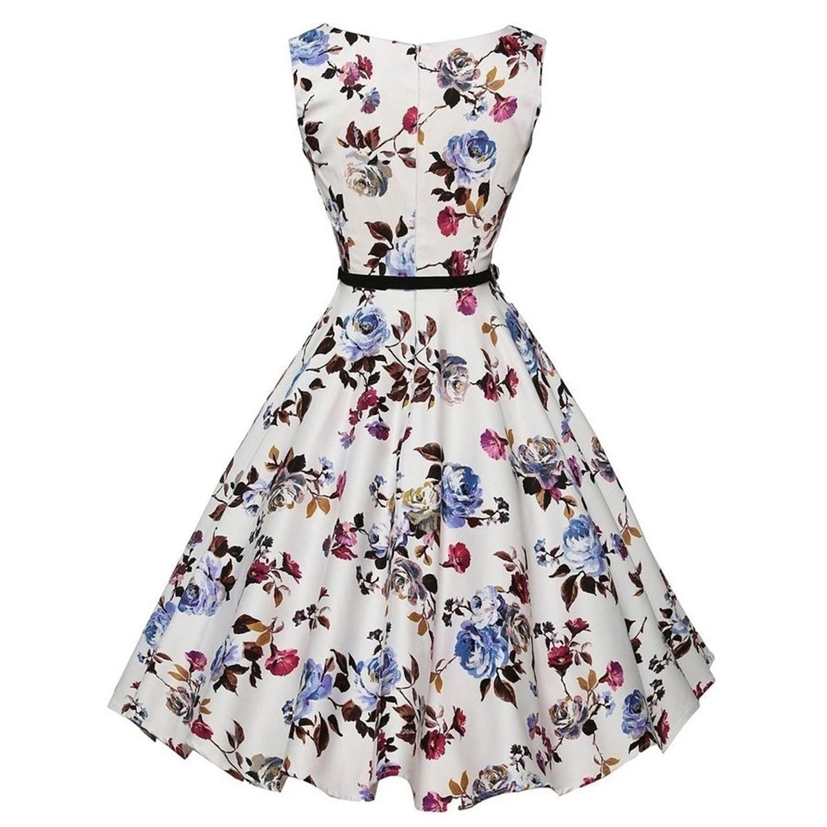 Vestido Vintage Estilo Audrey Sin Mangas