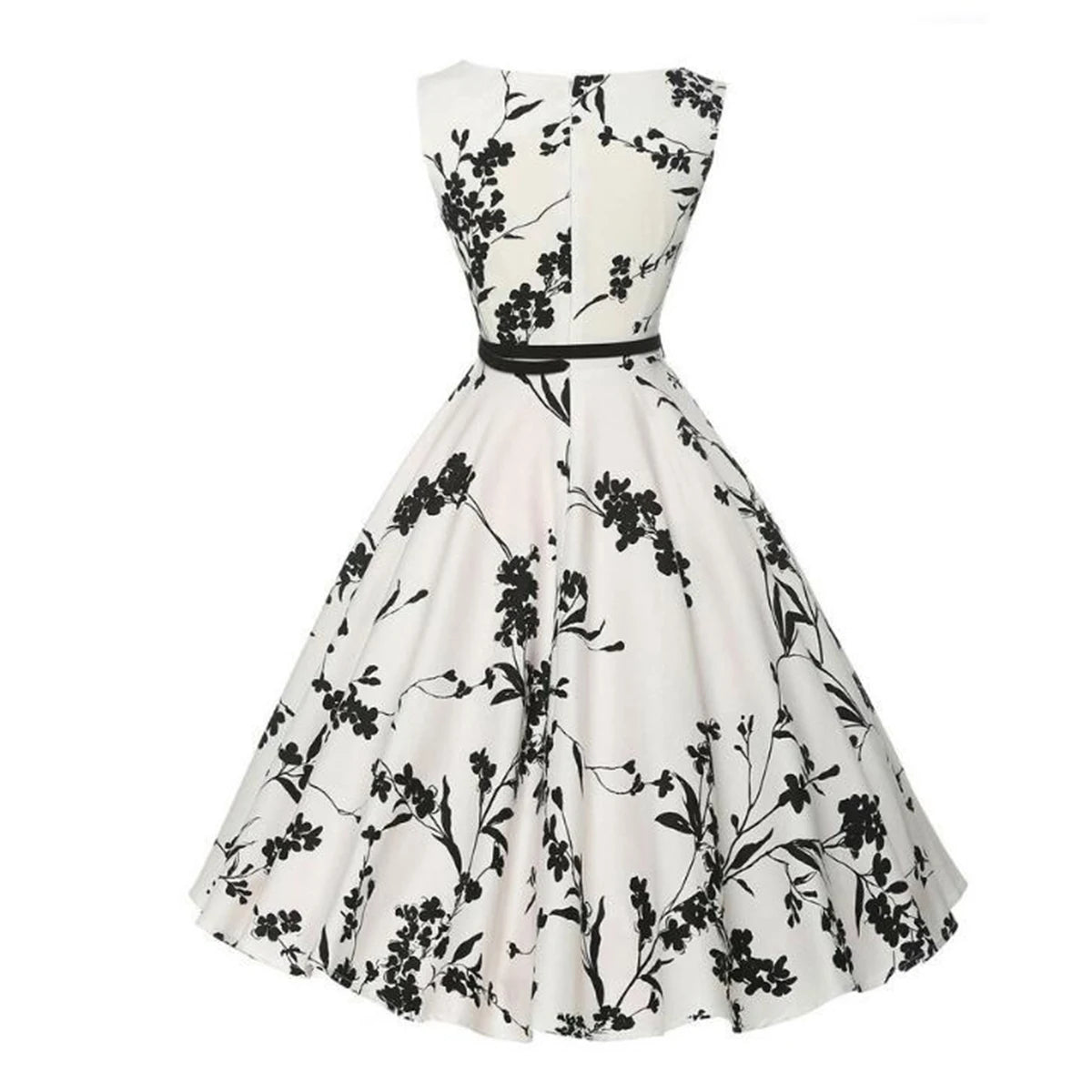 Vestido Vintage Estilo Audrey Sin Mangas