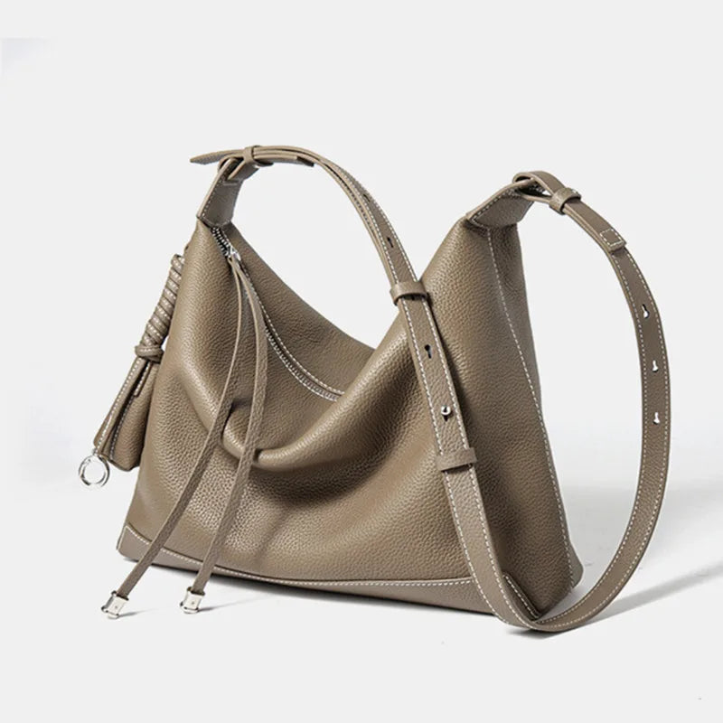 Bags for Women Tote Fashion Underarm Women's Bag Large Capacity Cowhide Shoulder Bag Casual Commuter Retro Crossbody Handbags