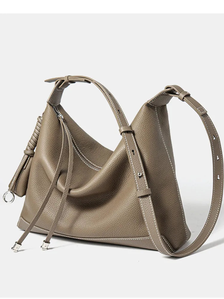 Bags for Women Tote Fashion Underarm Women's Bag Large Capacity Cowhide Shoulder Bag Casual Commuter Retro Crossbody Handbags