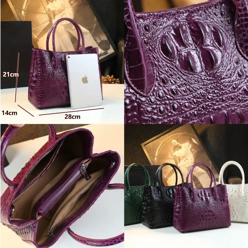 New Leather Alligator Pattern Handbag Leather Fashion Handbag Crossbody Bags for Women Hot Selling Bolsos Mujer