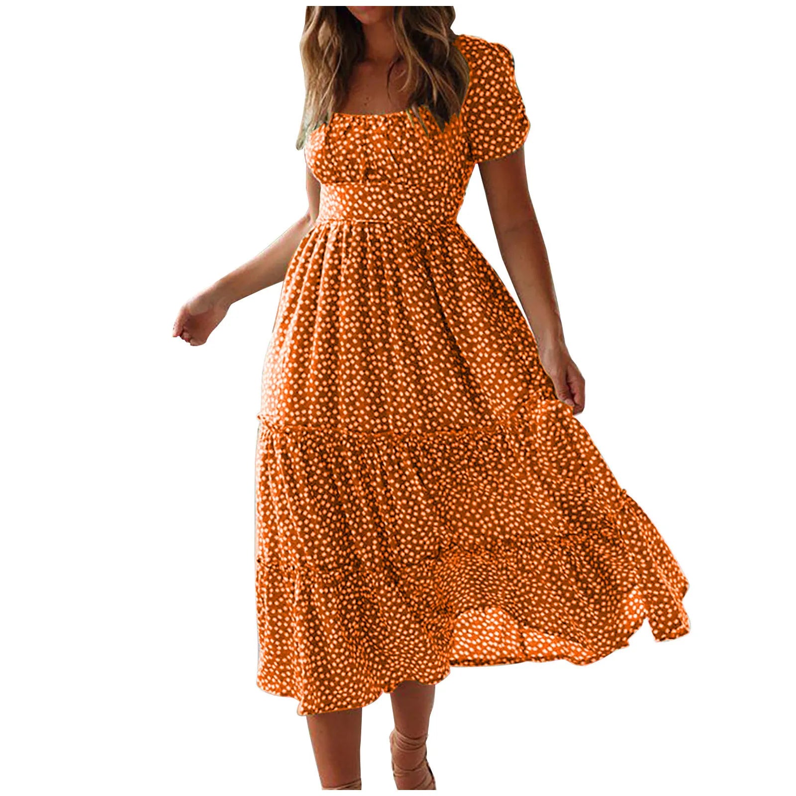 Vestido Romántico Estampado Floral Vintage
