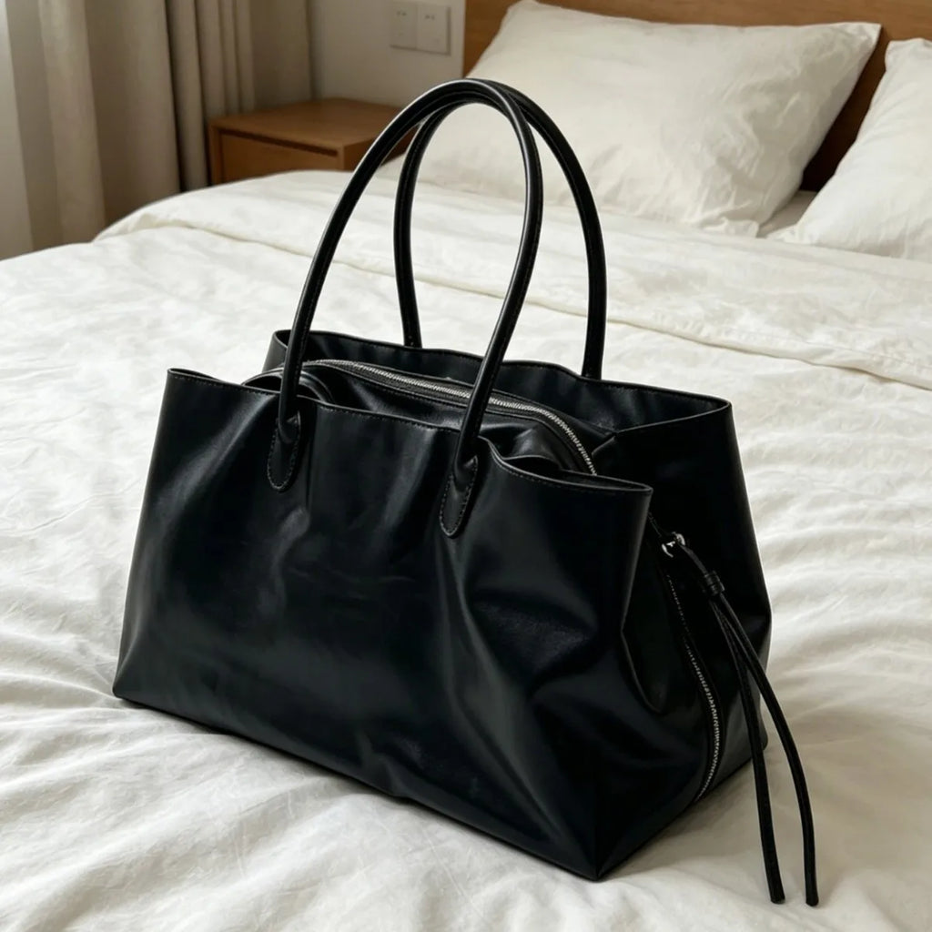 Women Handbags Large Capacity PU Leather Shoulder Bag for Ladies Bolsos Big Tote Bags Brand Design Commuting Office Bag Bolsa