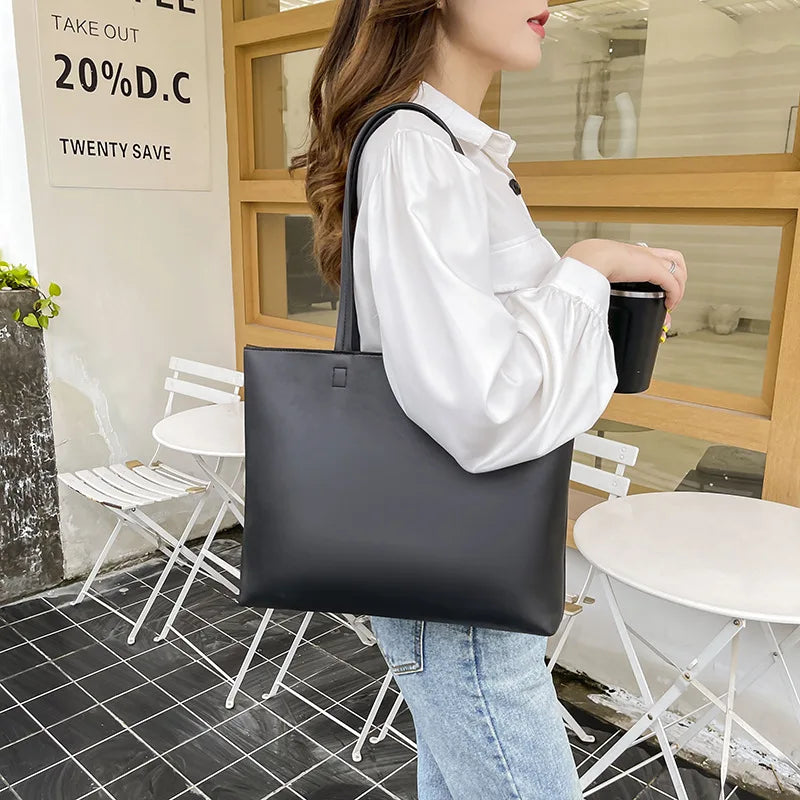 Fashion Tote Bag Women's Large Capacity Simple Women Handbags Commuter Casual all-in-one Shoulder Bag Bolso Bandolera Mujer 2025