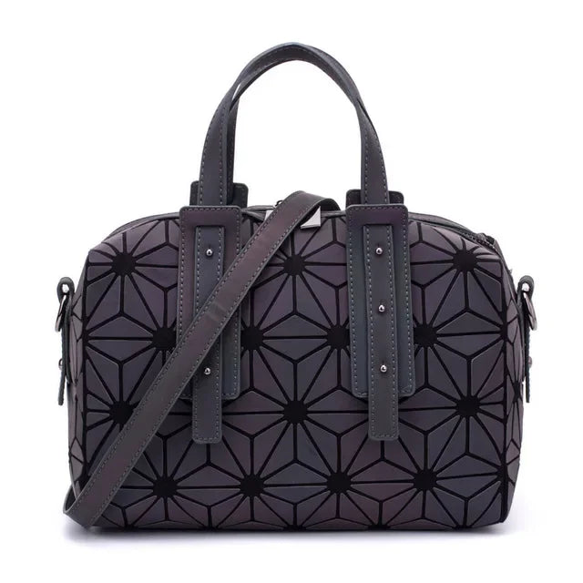 Bolsa Feminina Boston Handbags for Girls Women Laser Sequins Luminous Geometric Bag Over Shoulder Crossbody Bags for Women 2024
