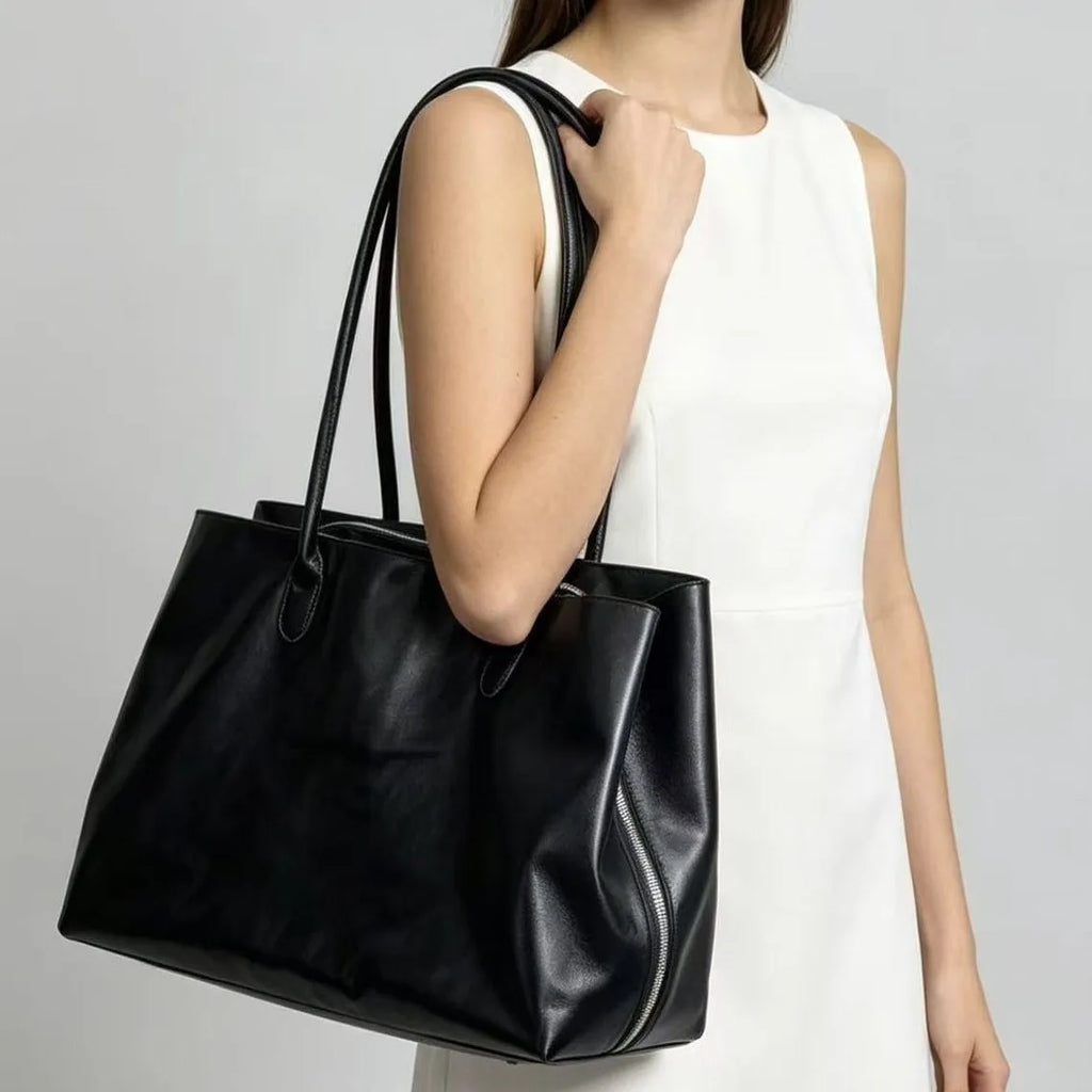 Women Handbags Large Capacity PU Leather Shoulder Bag for Ladies Bolsos Big Tote Bags Brand Design Commuting Office Bag Bolsa