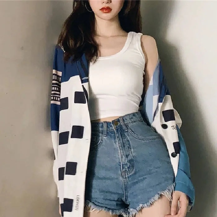 Summer Crop Sexy Tops Women 2022 Women Y2k Aesthetic Clothes Sleeveless Short Vests White Black Grey Korean Harajuku Tank Top
